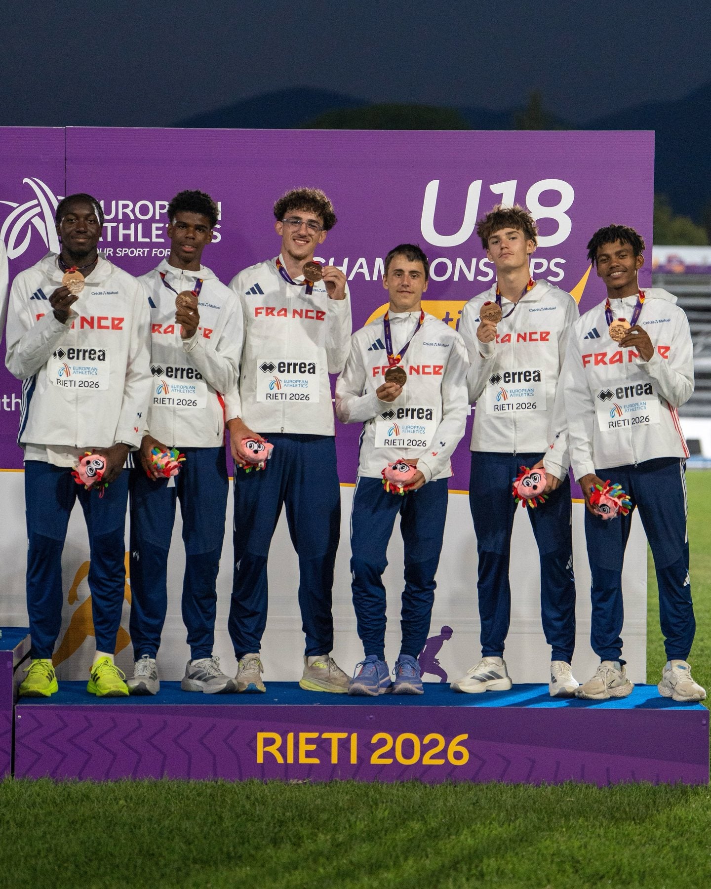 Podium français à Rieti