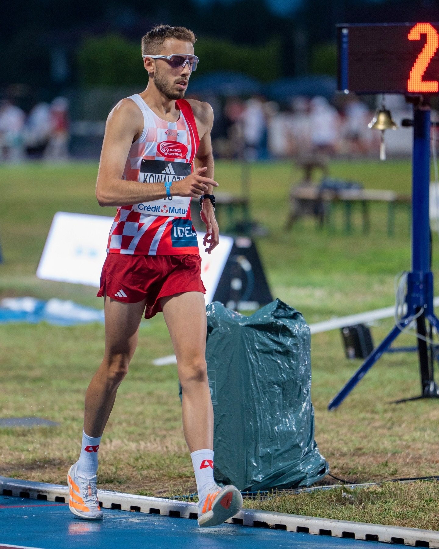 Athlète sur un Championnat de France Elite